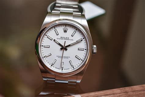 rolex oyster perpetual white dial.